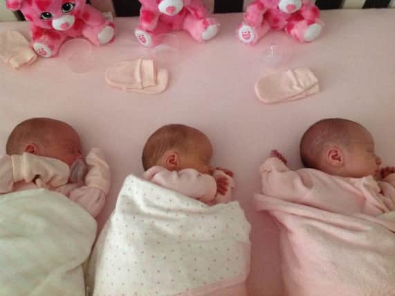 The Adger triplets - Freya Lucille, Remy Kathryn and Brynn Sarah.
(Submitted Picture).