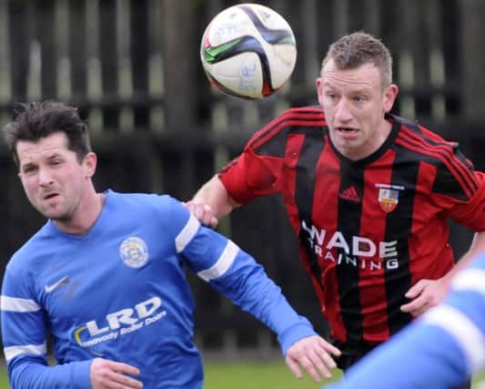 Banbridge Town's Stuart King in action. INBL1605-243PB