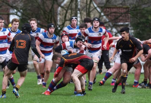 Action from Dalriada's Schools Cup game