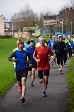 And they're off! The start of Limavady parkrun