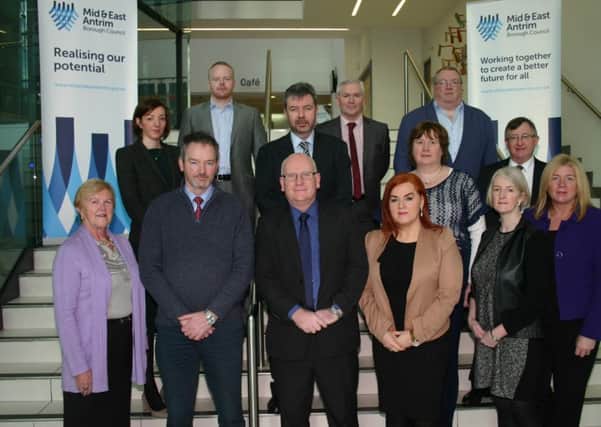 The Mayor of Mid and East Antrim Borough, Councillor Billy Ashe and Chief Executive, Anne Donaghy have hosted the inaugural meeting of the Manufacturing Task Force Group. This Task Force was established following a meeting with Executive Ministers Bell, Farry and Storey in November regarding the implications around Michelins planned exit from the Borough - a dramatic loss in addition to that already announced by JTI.
