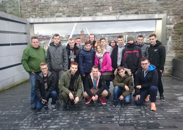 Erasmus Plus students from Poland at the Ebrington Complex