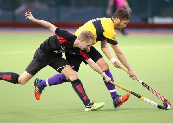 Action from the match between South Antrim and Instonians, at Friends. US1549-533cd  Picture: Cliff Donaldson