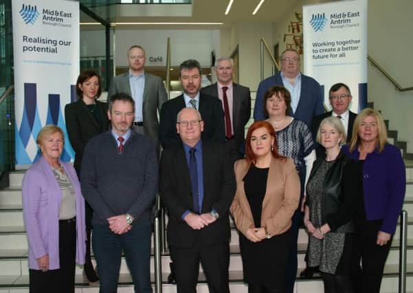 The inaugural meeting of Mid and East Antrim Borough Council's manufacturing task force. INLT-06-711-con