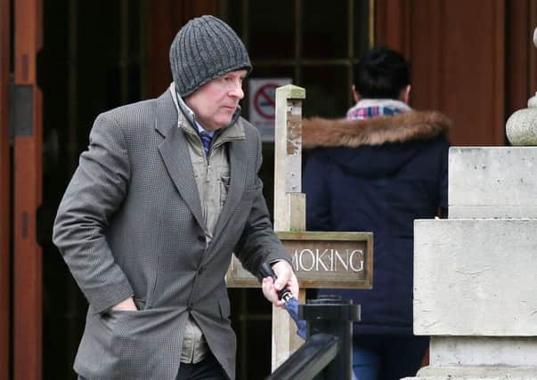Press Eye - Belfast - Northern Ireland - 16th February  2016

Pigeon fancier Maurice Weir leaves Belfast High Court after he was awarded damages in relation to hounds from a fox hunt destroying his racing birds.  See copy by Aln Erwin

Picture by Jonathan Porter/PressEye