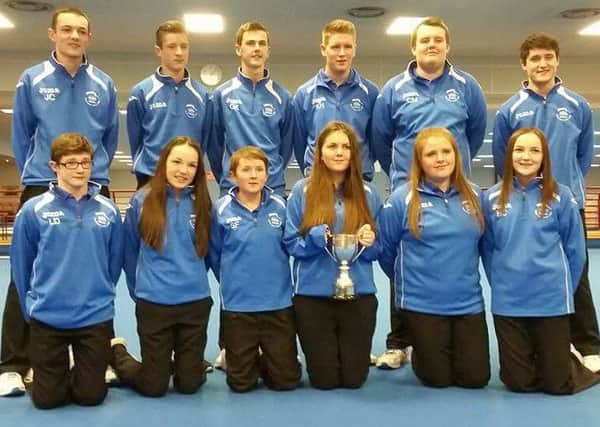 Pictured are the North West Junior Zone players who secured the Irish Indoor Junior Zone title.
