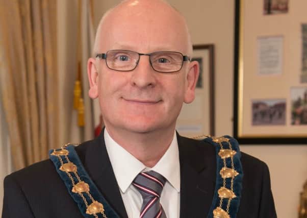 Mid & East Antrim Mayor, Billy Ashe. (Submitted Pic.)