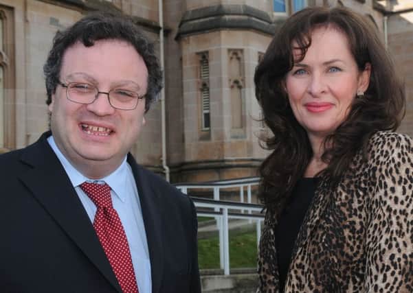 Dr. Stephen Farry MLA, Employment and Learning Minister, pictured with Professor Deirdre Heenan, Provost of the Magee Campus of Ulster University.