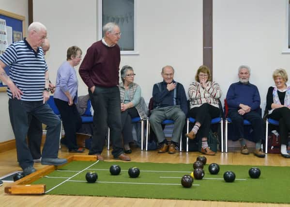 All eyes on the incoming bowl during the First Ballymena v Portglenone match last week. INBT 08-808H