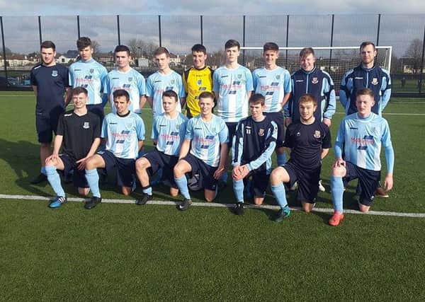 Ballymena United under-19s, who play in the semi-final of the Harry Cavan Youth Cup this Wednesday night, pictured before Saturday's defeat by Linfield.