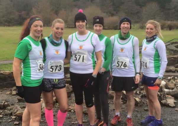 County Antrim Harriers at Sperrin Harriers 10mile Trail race at Parkanaur. INLT 07-902-CON