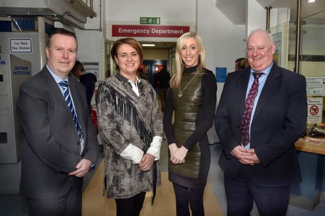 DIRECTOR OF ACUTE SERVICES:  BARRY CONWAY, TRUST CHAIRPERSON:  ROBERTA BROWNLEE, CLLR CARLA LOCKHART, AND MR KIERAN DONAGHY - INTERIM CHIEF EXECUTIVE.