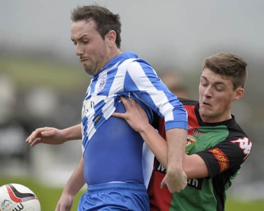 Gregg Harrison netted twice in a thriller in Lurgan. INBL1551-232PB
