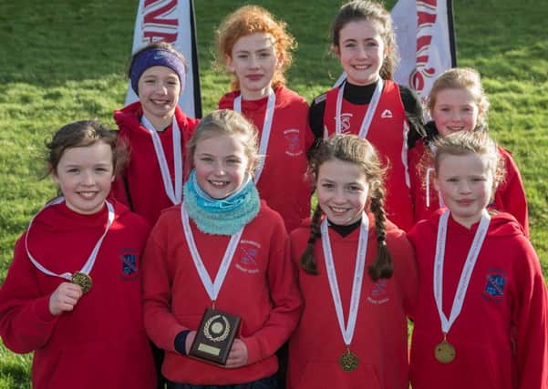 Pictured is Broadbridge PS who were placed third in the girls team race.