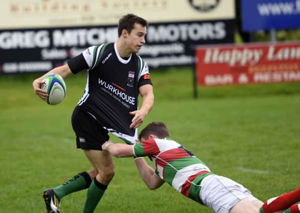 City of Derrys Simon Logue scored a second half try at Armagh on Saturday.