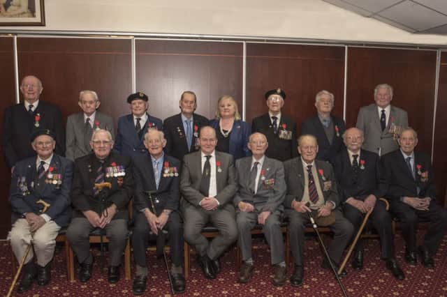 The veterans who received their medal of honour at Thiepval Barracks this week