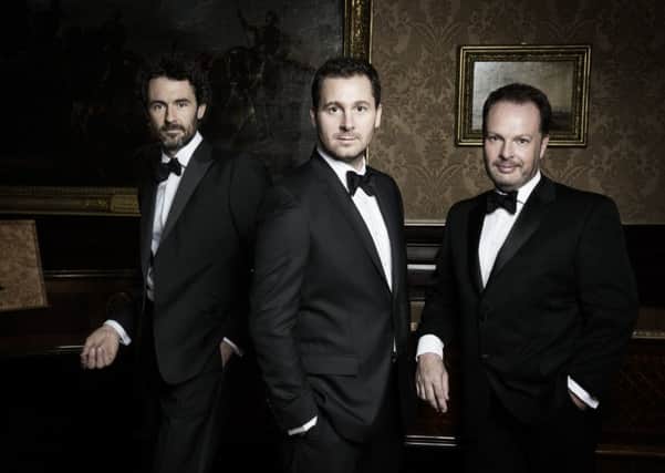 The Celtic Tenors, who will be performing at the Bardic in Donaghmore on 14 April