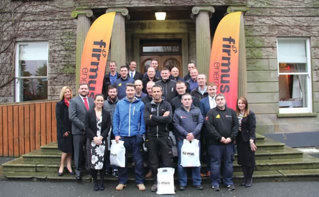 Pictured at the recent installer briefing hosted by firmus energy are representatives from local Gas Safe certified installers from the ABC area.