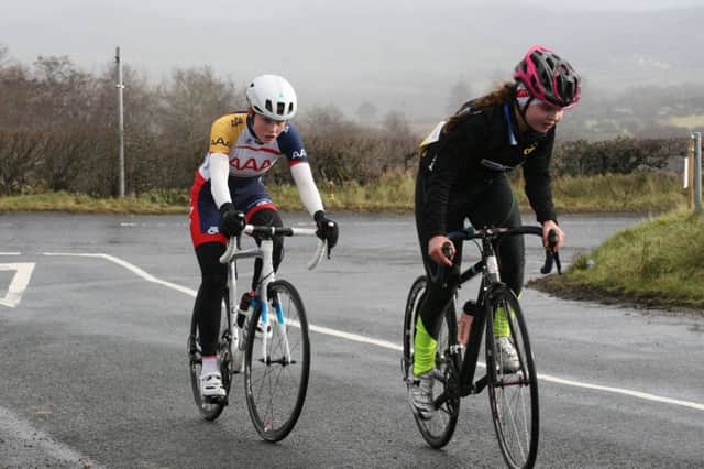 Girls racing Meabh Flannaghan in Donegal