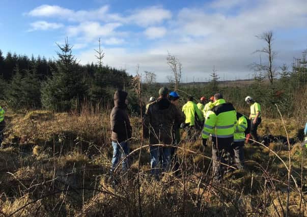 Work begins at Woodburn Forest.  INCT 08-726-CON
