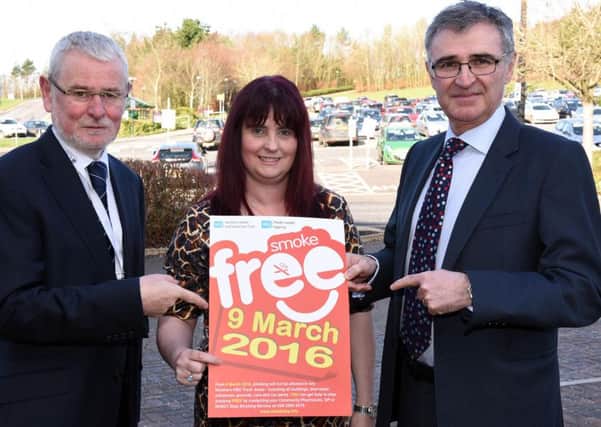 Dr Tony Stevens, Chief Executive; Anne-Marie Doherty, Health Improvement Lead and Dr Ken Lowry, Medical Director.