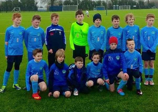 Magherafelt U11 who lost out narrowly to in NIBFA Plate cup tie