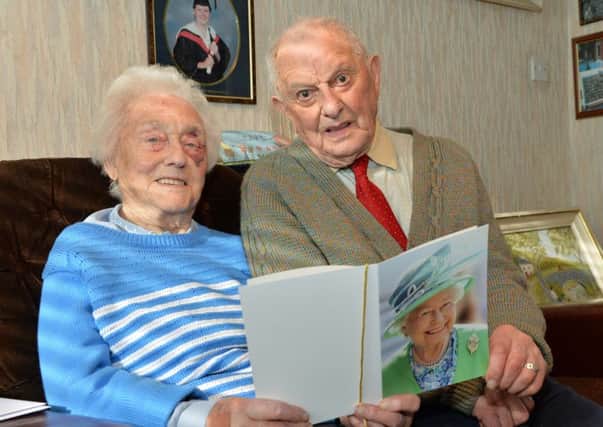 George and Maureen Holmes celebrating their 70th wedding anniversary. INCT 09-005-PSB