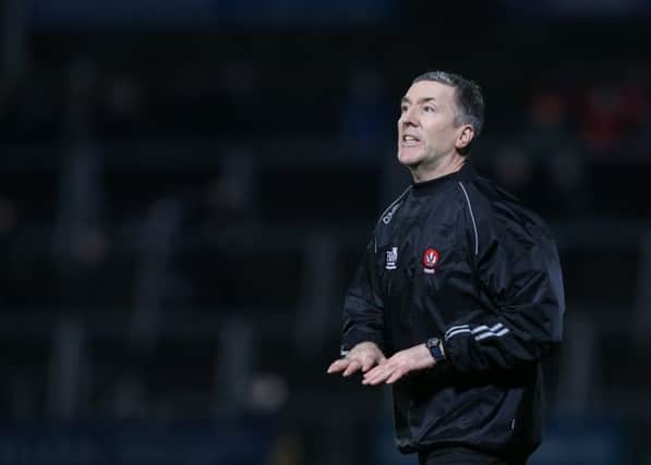 Derry manager Damin Barton was serving a suspenion as the Oak Leafers fell to Galway.