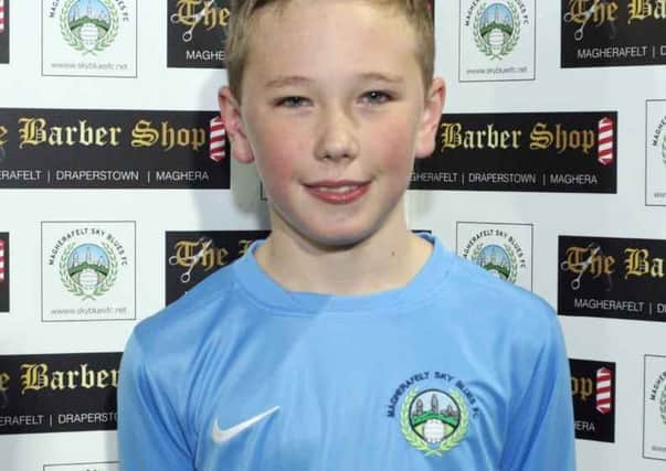 Rory Clarke was Man of the Match for the U14s with a great display in defence