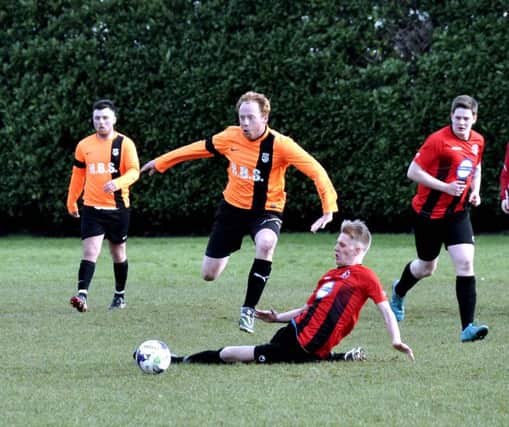 South Antrim league action between 1st Lisburn and FC United US0916-428PM Pic by Paul Murphy