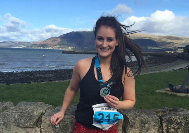 Grace Gilmour pictured after competing in the Carlingford Half Marathon. INNT 10-807CON