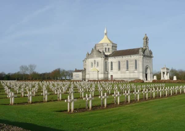 War cemetery for French and Commonwealth soldiers, Pas de Calais, France.