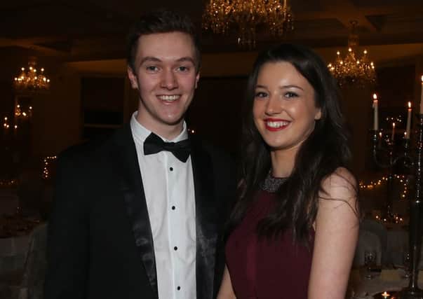 Josh Scott and Samantha Dennison at the Ballymena Academy formal. at The Great Hall, Galgorm, on Tuesday, February 16. INBT 08-103JC