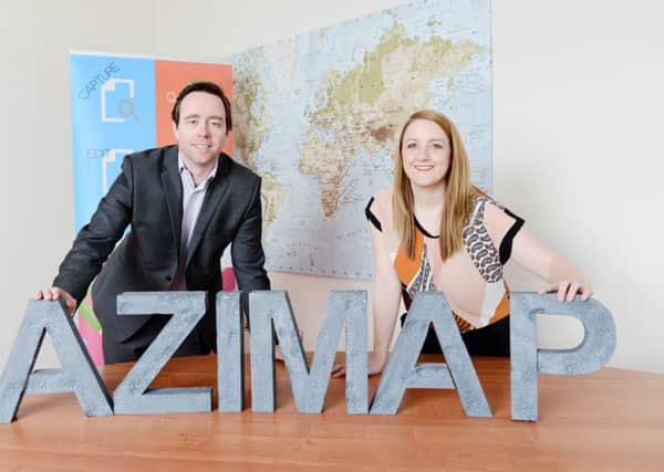 Husband and wife team David and Ciara McQuillan from Cookstown who have developed Azimap
