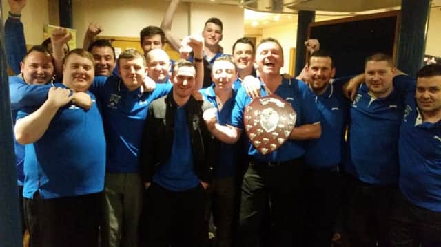 The victorious Coleraine League team.