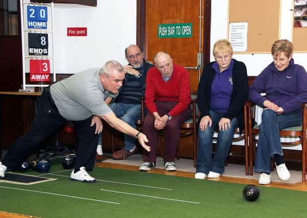 Antrim IBC's Pete Hanratty had an audience as he bowled against Services 'A'. INBT 11-822H
