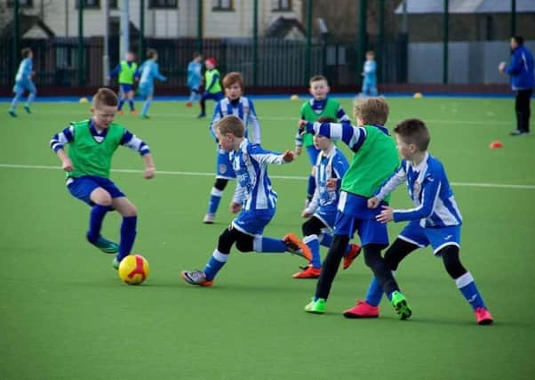 Northend U10s in action on Saturday in a mini tournament at the Showgrounds against Coleraine Youth Academy.