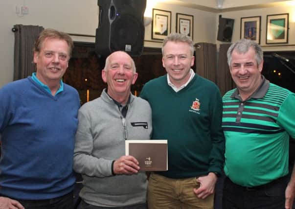 Fine Cuisine who won the Team competition. Gerard Henderson, Denny McInerney, Captain Martin McCooe and Francie Tallon.