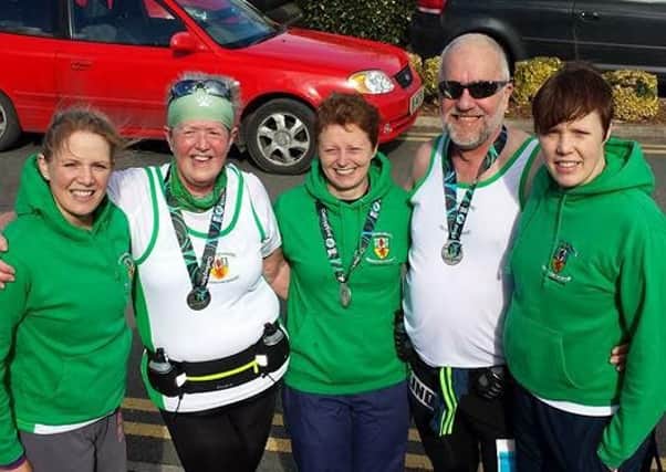 County Antrim Harriers in good form after Carlingford Half Marathon. INLT 10-911-CON