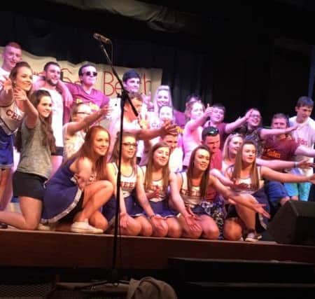 Club members who took to the stage and gave it their all for their arts festival performance of the big beach games 2016.
