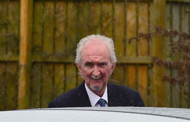 Stanley Poots pictured outside Craigavon Courthouse. Picture By: Arthur Allison.