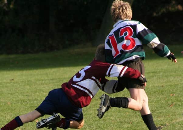 Calls have been made for a ban on tackling in school rugby matches. (Archive pic)