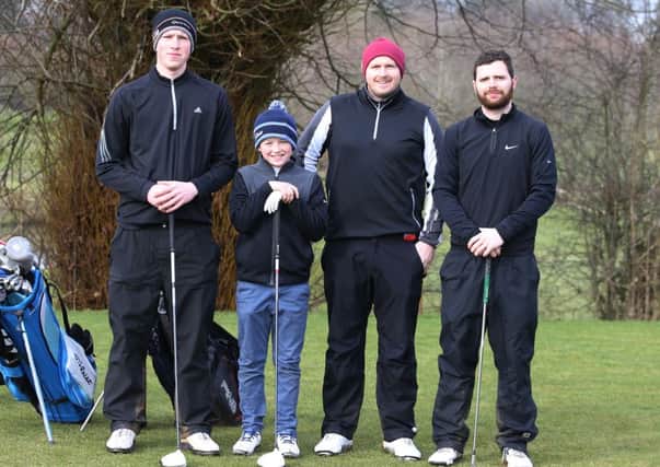 Matthew Reid, Joshua Hill, Vincent Miskelly and Patrick Dallat who played in Week 3 of the Eclectic competition at Galgorm Castle Golf Club. INBT 09-183CS