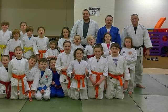 Some of the young members of Sonkei Judo Club and Causeway Judo Club. Photo:supplied