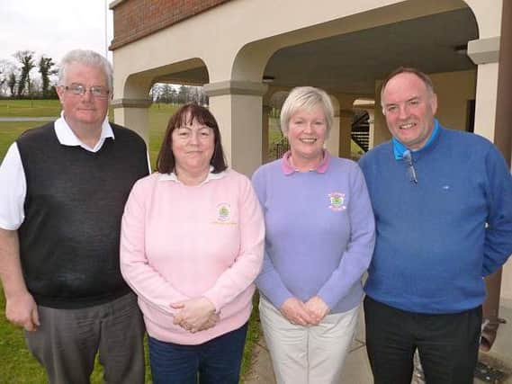 The winning team from the Captain's Drive-In last Sunday. L-R: Gerry and Denise McBrien, Fionulla Crossey and Sean McGreevey.