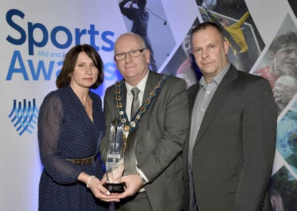 A Special Recognition Award was presented to the parents of Benjamin Robinson, Karen and Peter, by the Mayor, Councillor Billy Ashe. INLT 11-938-CON