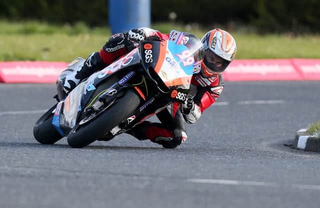Pacemaker Belfast 14-05-15
Vauxhall International North West 200 2015
Jeremy McWilliams - (SGS/Manx Gas by KMR Kawasaki KMR Kawasaki ) during today's Supertwin Race at the Vauxhall International NW200 in Portrush.  Photo by David Maginnis/Pacemaker Press