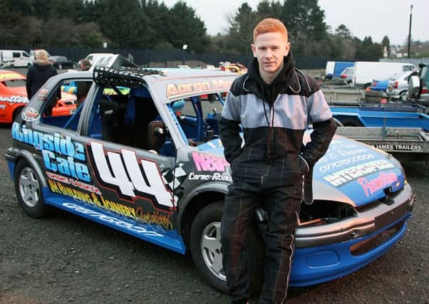 Aaron Moody ready for the new Ballymena Raceway stock rod class. INBT 13-850H