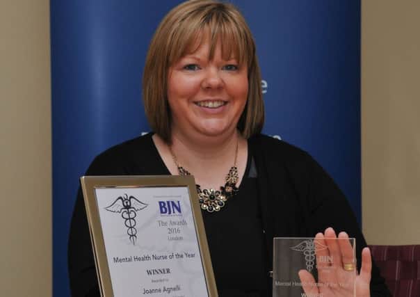Joanne Agnelli, who comes from Draperstown, was awarded the Mental Health Nurse of the Year Award