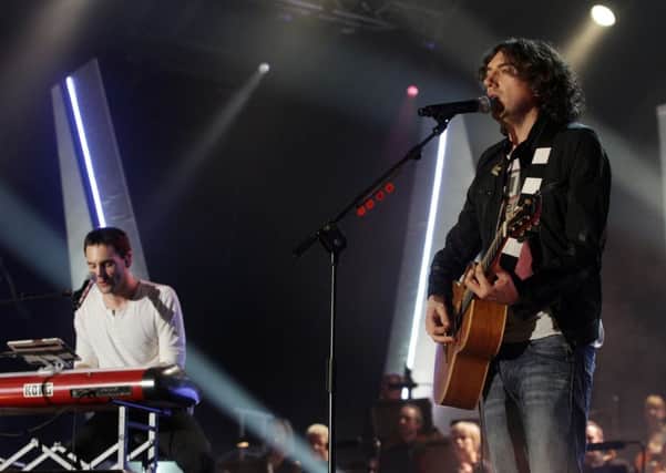 Gary Lightbody and Johnny McDaid playing at The Venue in Ebrington.